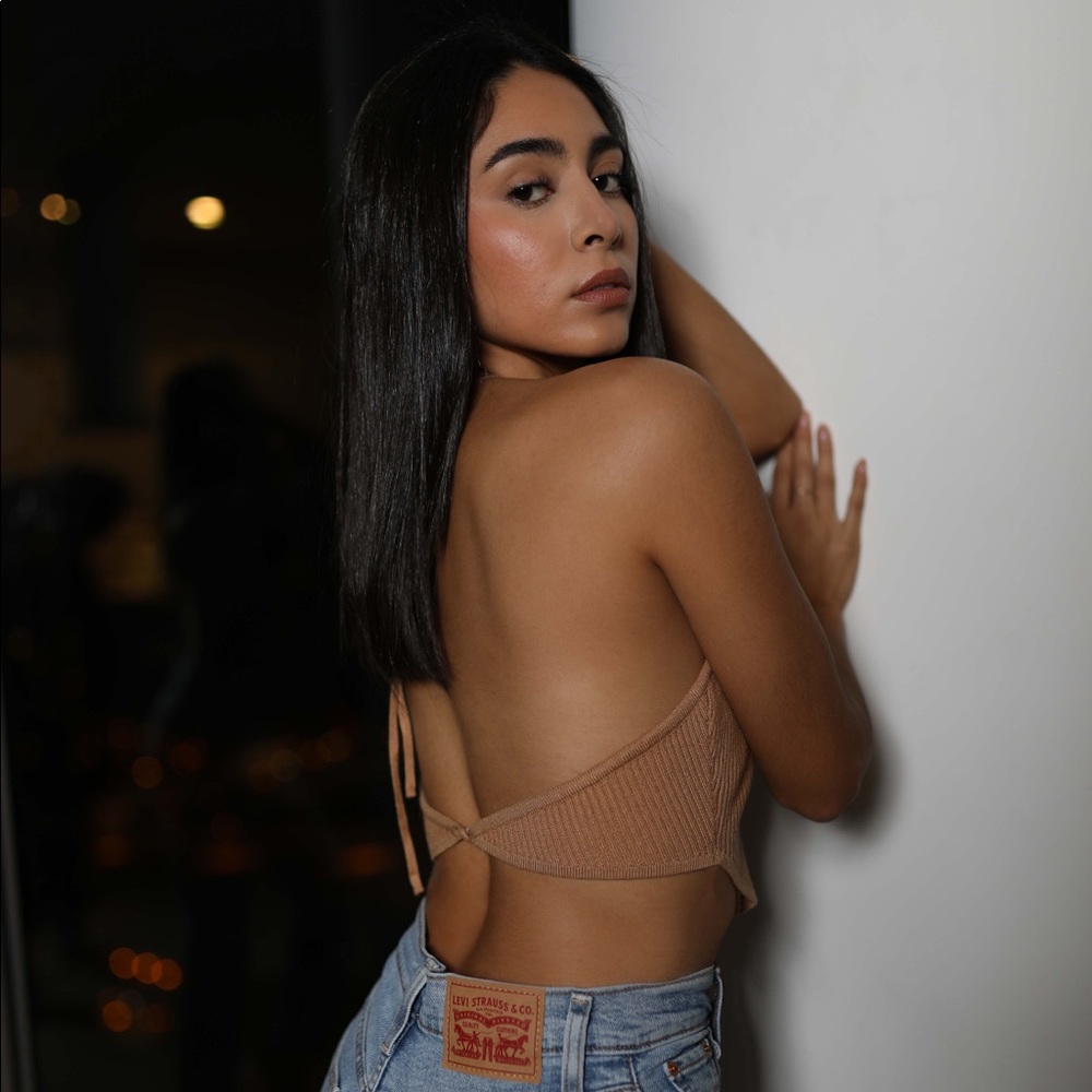 Backless Halter Top